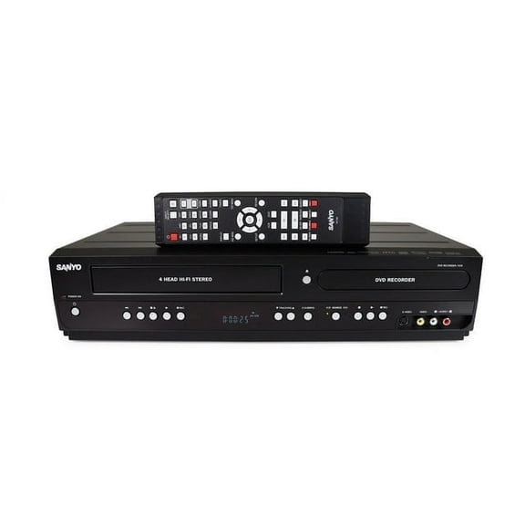 Pre-Owned Sanyo FWZV475 DVD Recorder VCR Combo 1 Button Vhs to Dvd Dubbing with Remote