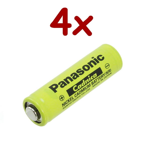 Sanyo / Pansonic Nickel Cadmium Battery 1.2v 700mah ~ N-700AAC (Rechargeable) (Qty of 4)