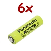 Sanyo / Pansonic Nickel Cadmium Battery 1.2v 700mah  N-700AAC Rechargeable Qty of 6