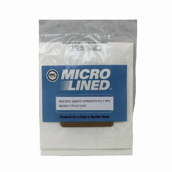 6 Sanyo Style PU-1 Upright Vacuum Cleaner Bags by Envirocare Vacuum Cleaner Bags