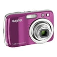 thumbnail image 1 of Sanyo VPC-S1414 - Digital camera - compact - 14.0 MP - 720p - 4x optical zoom - pink, 1 of 3