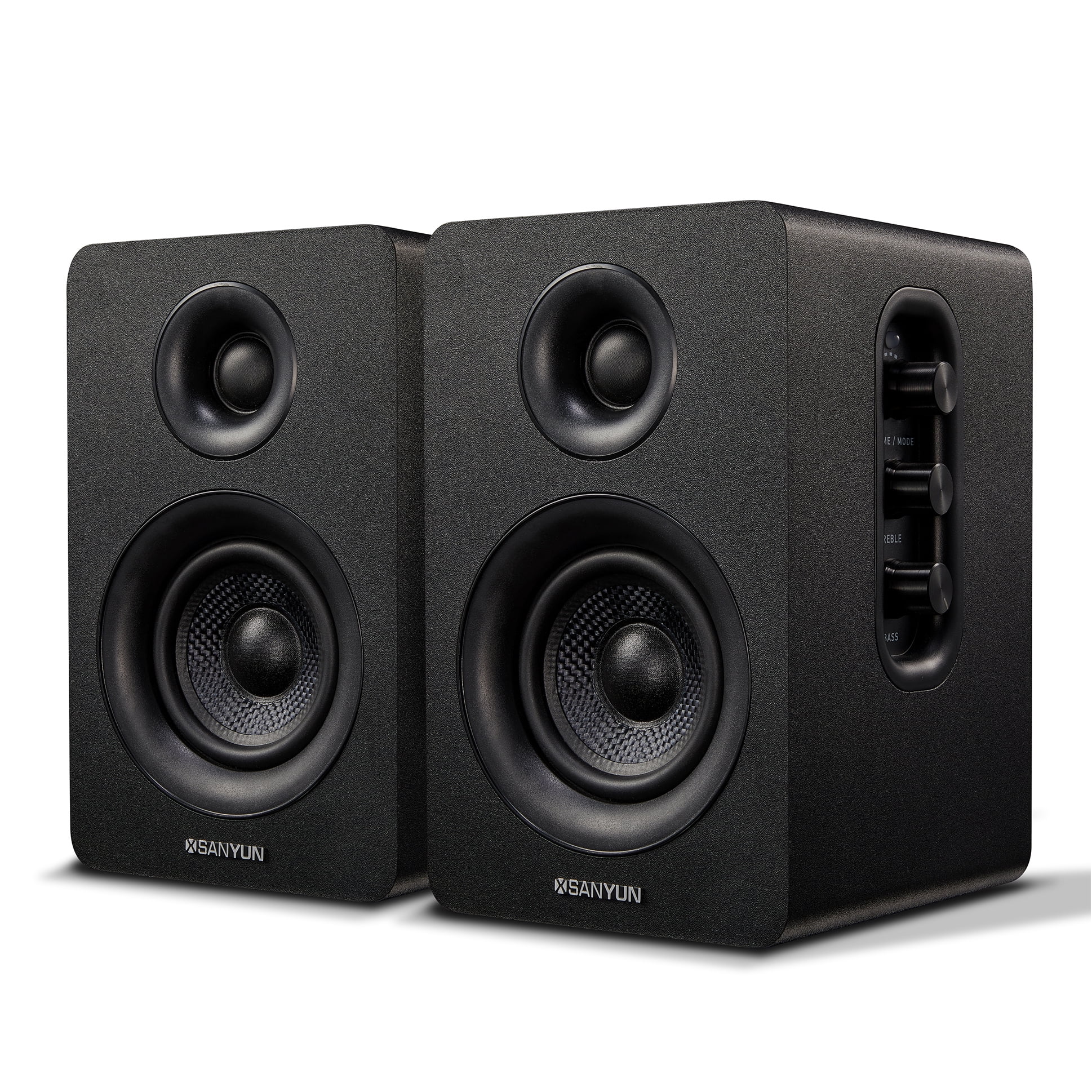 Sanyun SW206 80W Dual-Mode Bookshelf Speakers, 4in HiFi