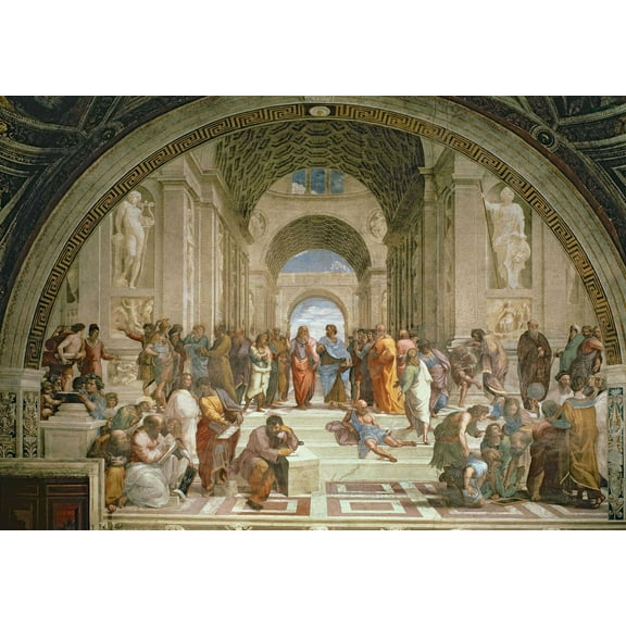 Sanzio "School of Athens" (1510) Glossy Poster