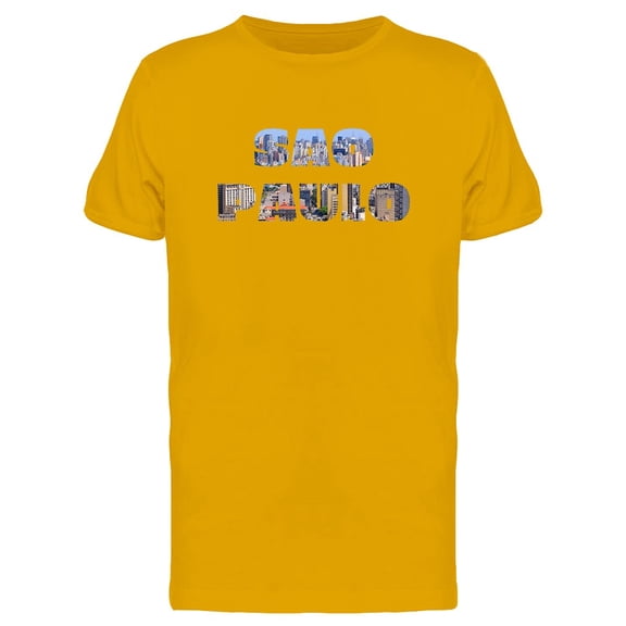 Sao Paulo Brasil Travel Lovers T-Shirt Men -Image by Shutterstock, Male x-Large