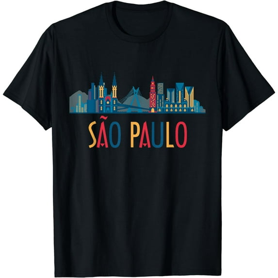 Sao Paulo Brazil Skyline Brazilian Souvenir Gift T-Shirt