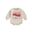 Saoakiny Baby Girl Valentines Day Romper Heart Letter Long Sleeve