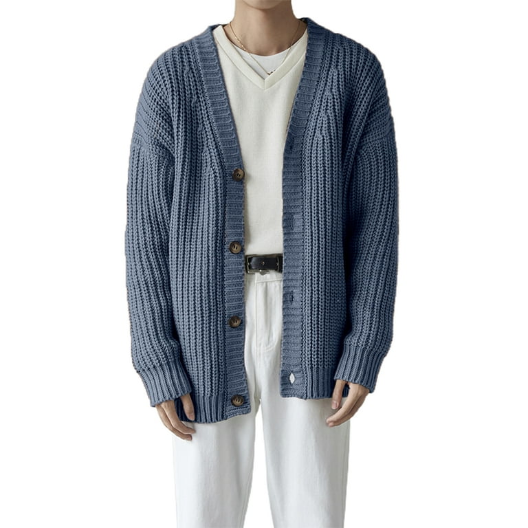 Mens open front sweater sale
