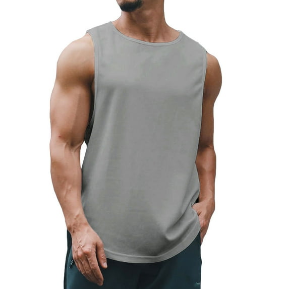 Saodimallsu Men Tank Tops Sport Muscle Quick Dry Tee Shirt
