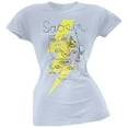 thumbnail image 1 of Saosin Women's Juniors Lightning Faces Short Sleeve T Shirt, 1 of 1