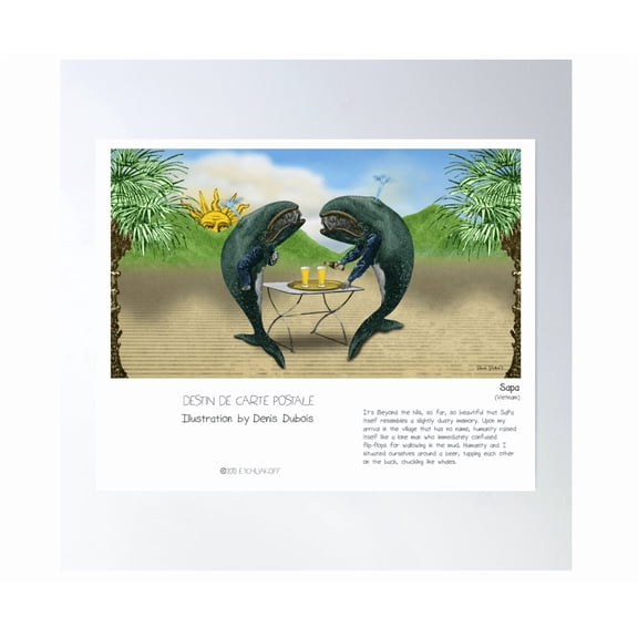 Sapa In Words & Image (Denis Dubois) Poster Wall Art Modern Wall Decor Home Decor Office Wall Art
