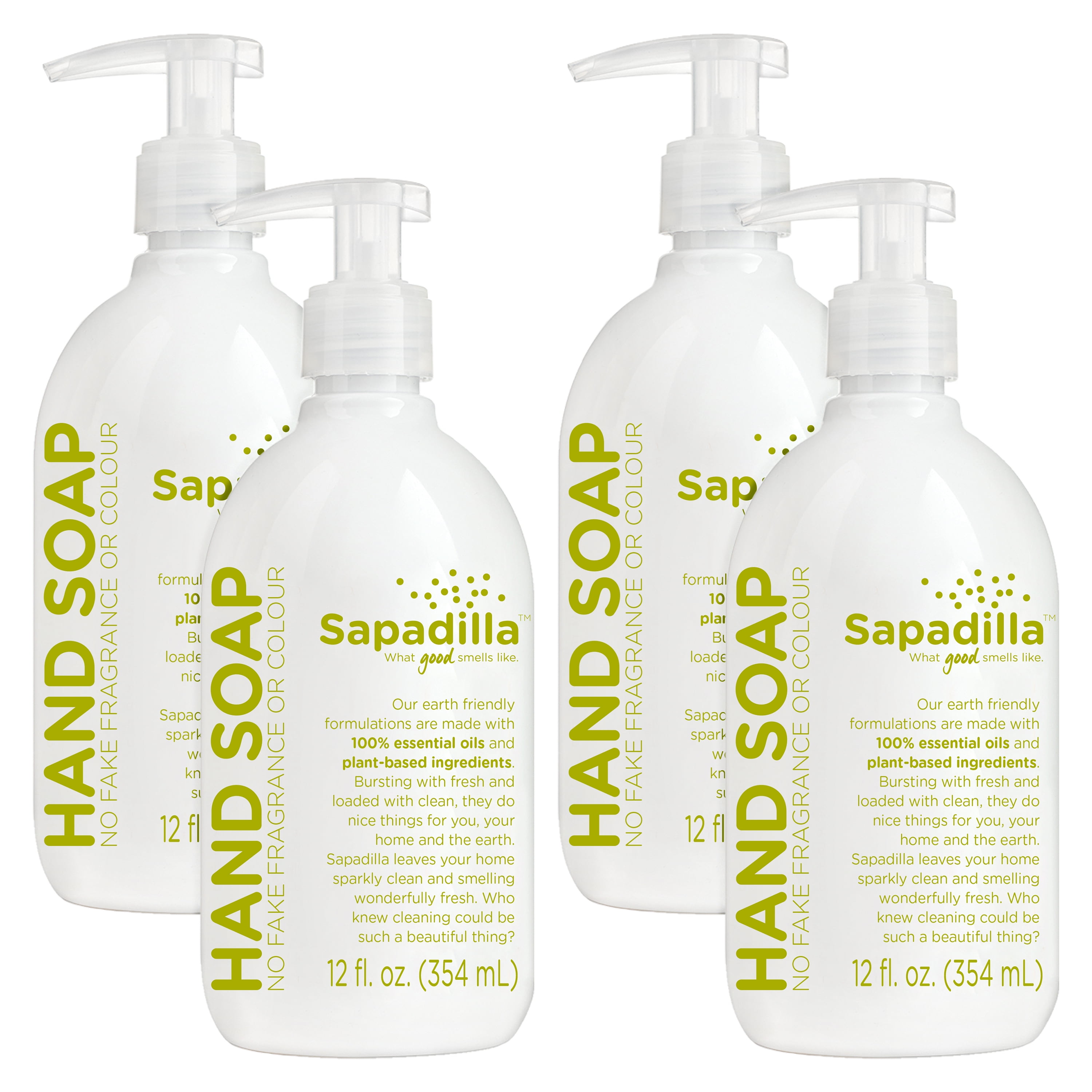Sapadilla Liquid Hand Soap Rosemary + Peppermint Made with 100