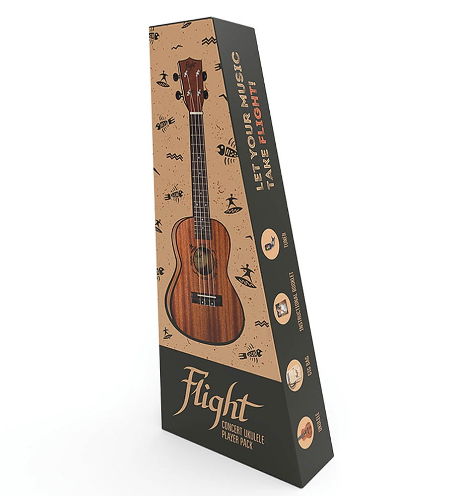 Sapele Concert Ukulele Pack