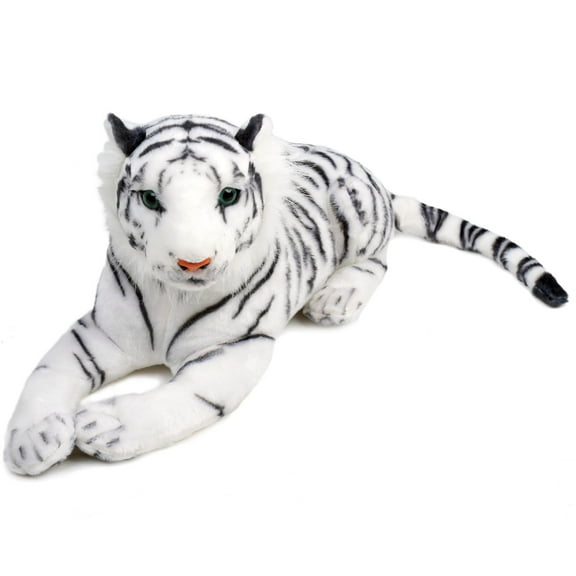 Saphed The White Tiger - Squeeze Me! - 17 Inch Stuffed Animal Plush - by TigerHart Toys