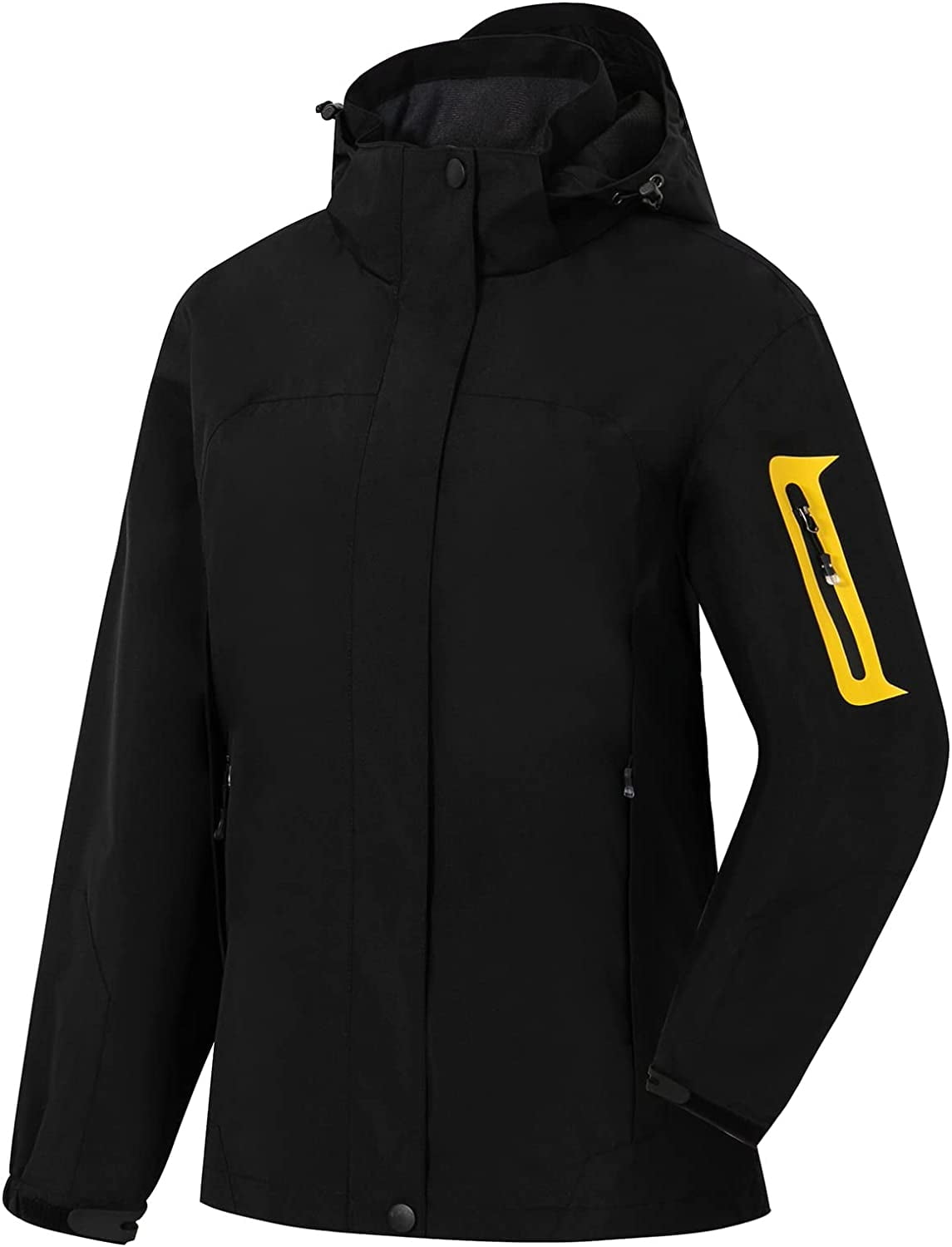 SaphiRose Waterproof Lightweight Active Rain Jacket, (Women's ...