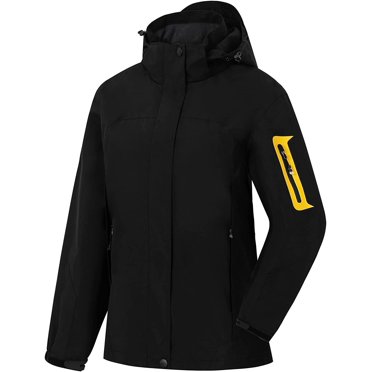 SaphiRose Women's Lightweight Rain Jacket - Waterproof Packable Hooded Windbreaker With Pockets