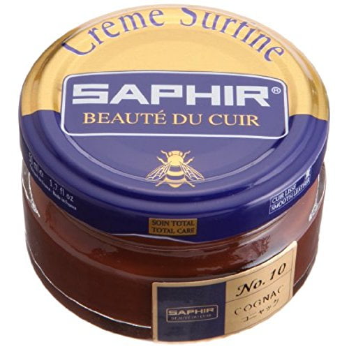 Saphir Beaute du Cuir Creme Surfine Shoe Polish 50ml Jar-10 Cognac ...