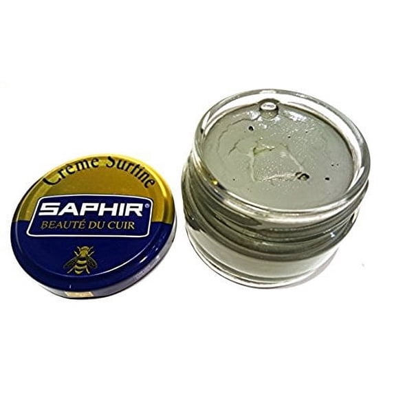 Saphir Beaute du Cuir Creme Surfine Shoe Polish 50ml Jar-24 Silver