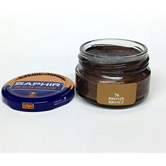 Saphir Beaute du Cuir Creme Surfine Shoe Polish 50ml Jar-76 Bronze
