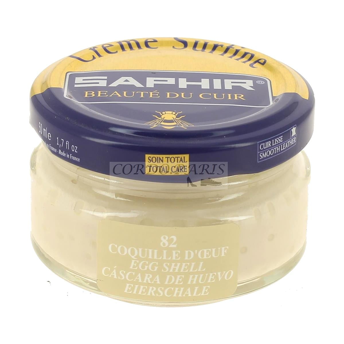 Saphir Beaute du Cuir Creme Surfine Shoe Polish 50ml Jar82 Coquille D
