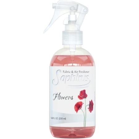 Saphirus Fabric and Air Freshener, great fragrance and essentials for Home, Office, Closet, Bathroom and any room, Odor Eliminator, Flowers - 8.45 FL.OZ