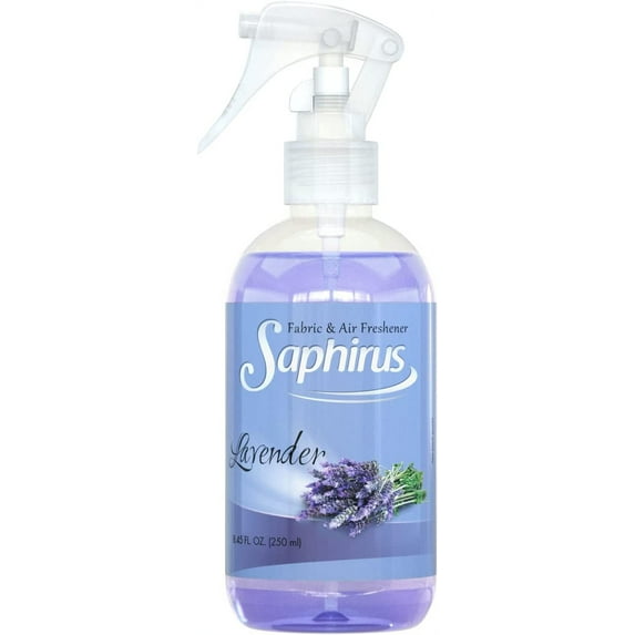 Saphirus Fabric and Air Freshener, great fragrance and essentials for Home, Office, Closet, Bathroom and any room, Odor Eliminator, Lavender - 8.45 FL.OZ