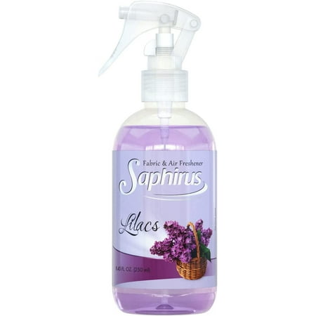 Saphirus Fabric and Air Freshener, great fragrance and essentials for Home, Office, Closet, Bathroom and any room, Odor Eliminator, Lilacs - 8.45 FL.OZ