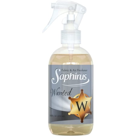 Saphirus Fabric and Air Freshener, great fragrance and essentials for Home, Office, Closet, Bathroom and any room, Odor Eliminator, Wanted - 8.45 FL.OZ
