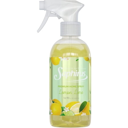 Saphirus Home Spray Air Freshener, great and magic fragrance for Home, Office, Car, Bathroom and any room, Odor Eliminator, Lemon Lime, 16.90 FL.OZ.