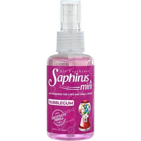 Saphirus Mini Air Freshener, great essential fragance for car and any other small space, Bubblegum, 2.02 FL.OZ.