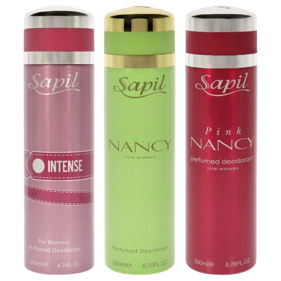 Sapil Sapil Kit , 3 Pc Kit 6.76 oz Deodorant Spray - Intense, 6.76oz Deodorant Spray - Nancy Green, 6.76oz Deodorant Spray - Pink Nancy