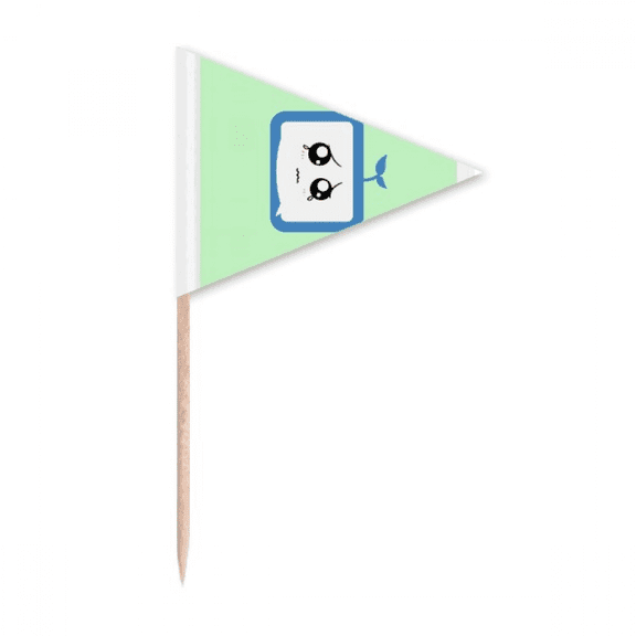 Saplings Injustice Small TV Face Original Toothpick Triangle Cupcake Toppers Flag