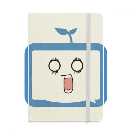 Saplings Surprised Small TV Happy Original Notebook Official Fabric Hard Cover Classic Journal Diary