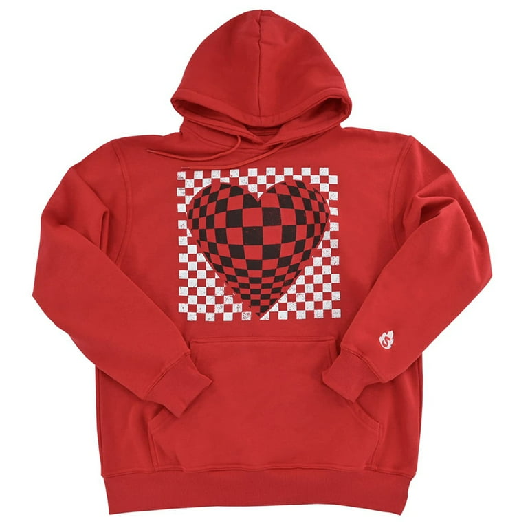 Sapnap CHECKERED HEART Merch Hoodies Logo Women Men Winter Hooded