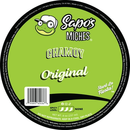 Sapo's Miches Chamoy Rim Rimming Paste Sauce Candy Dip for Drinks, Micheladas, Fruit, 8 oz (Original)