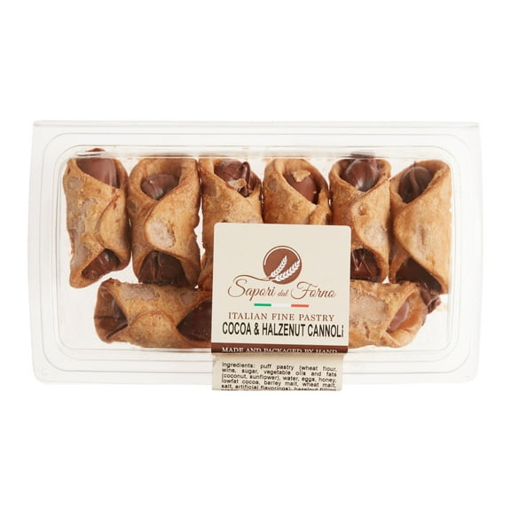 Sapori Dal Forno Chocolate Hazelnut Cannoli 6.34 oz Pack of 2