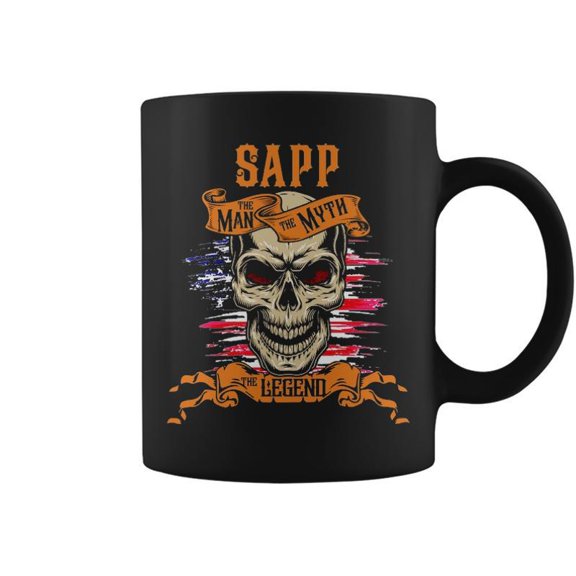 Sapp The Man The Myth The Legend Personalized Last Name Coffee Mugs