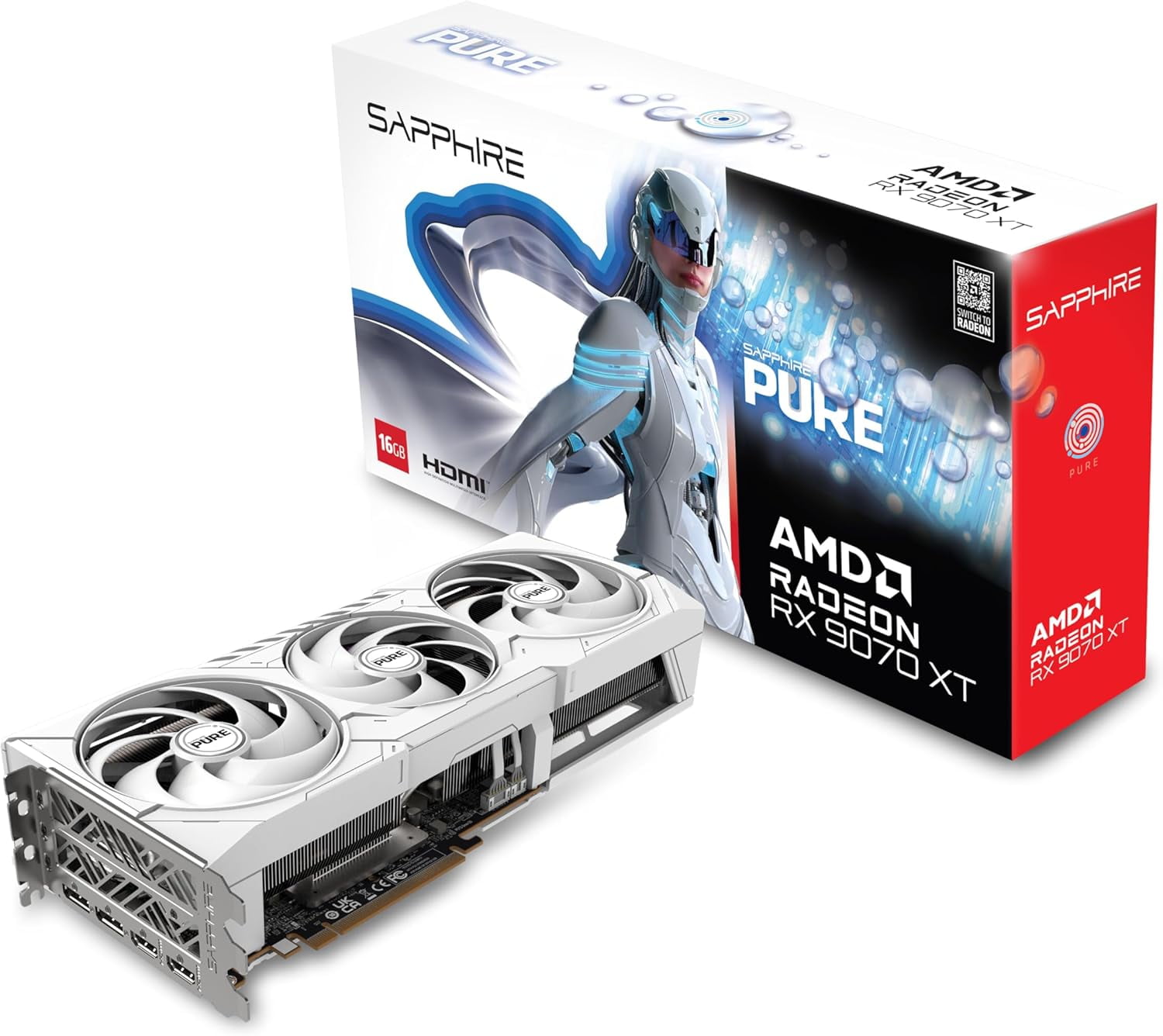 Sapphire 11348-02-20G Pure AMD Radeon™ RX 9070 XT Gaming OC Sapphire 11348-02-20G Pure AMD Radeon™ RX 9070 XT Gaming OC