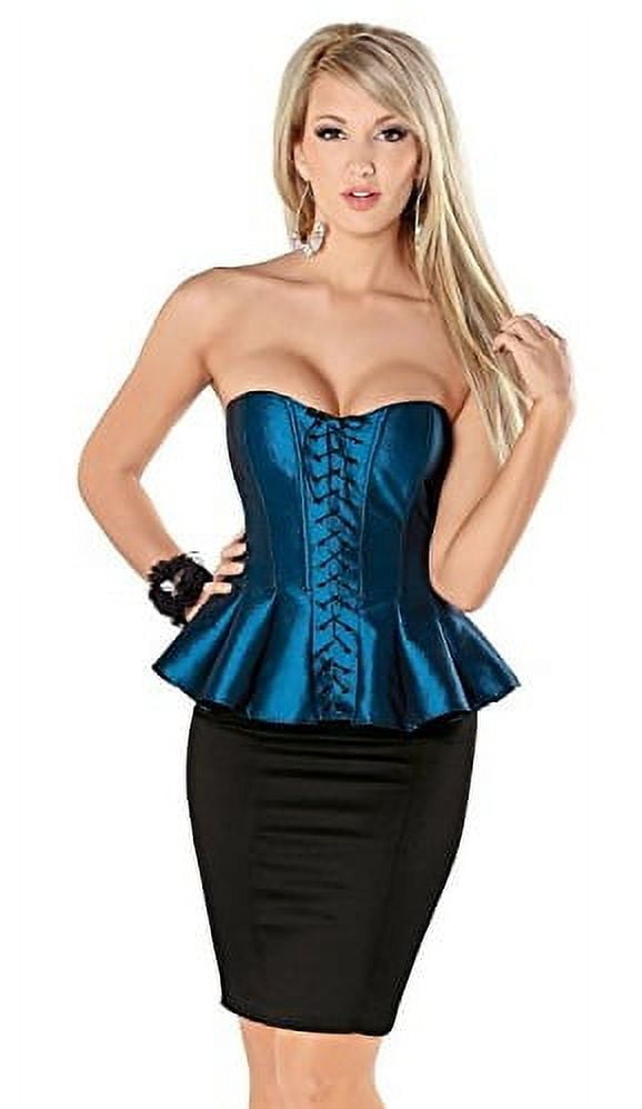 Sapphire-Blue-Sexy-Peplum-