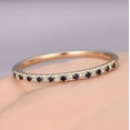 thumbnail image 1 of Sapphire CZ Diamond Wedding Band Half Eternity Matching Ring Anniversary 925 Sterling Silver Yellow Gold Plated Gemstone Jewelry For Women Gift, 1 of 5