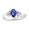 thumbnail image 1 of Sapphire & Diamond Fashion Ring Set, 14K Gold - Size 9, 1 of 1