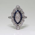 Sapphire Diamond Ring(Number 7)