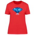 thumbnail image 1 of Sapphire Diamond T-Shirt Women -Image by Shutterstock, Female Medium, 1 of 2