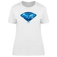 thumbnail image 1 of Sapphire Diamond T-Shirt Women -Image by Shutterstock, Female Medium, 1 of 2