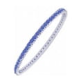 thumbnail image 1 of Sapphire Eternity Bangle Platinum 2.00 CT TGW, 1 of 1
