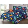 thumbnail image 1 of Sapphire Home 3 Piece Multicolor Dinosaur Print Bedding Set, Twin, 1 of 3