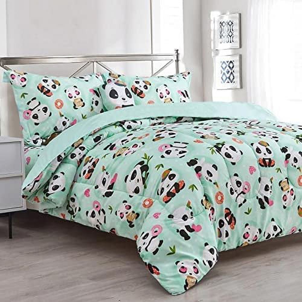 Sapphire Home 4pc Full Size Kids Girls Teens Comforter Set w/Sham