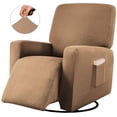 thumbnail image 1 of Sapphire Home Recliner Chair SlipCover Shield, Form-fit Stretch, Wrinkle Free, Furniture Protector, Remote Pocket, Polyester Spandex Fabric, Solid Non-Slip, Diamond Pattern, Gold, 1 of 1
