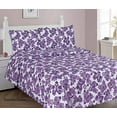 thumbnail image 1 of Sapphire Home Three 3 Piece Twin Size Print Sheet Set with Fitted, Flat and 1 Pillow Case, Sports Baseball Football Teens Boys Kids Bedding Sheet Set, Sheet, Twin, Sports Squares, 1 of 11