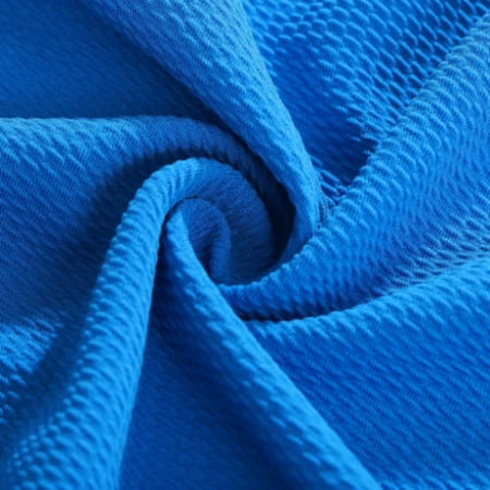 Sapphire Liverpool Bullet Textured Fabric by the yard 4 Way Stretch Solid