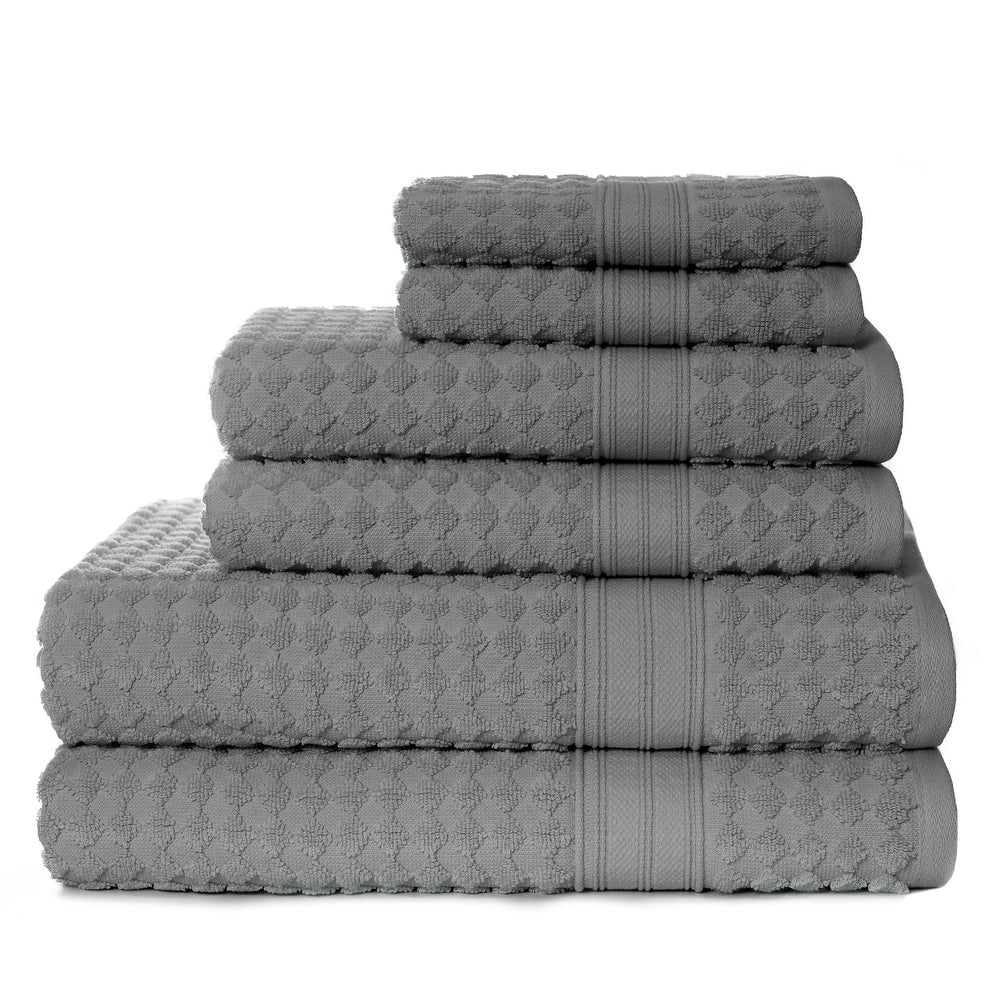 Plush Turkish Cotton Diamond Bath Towels & Gift Sets . – Fitted Home